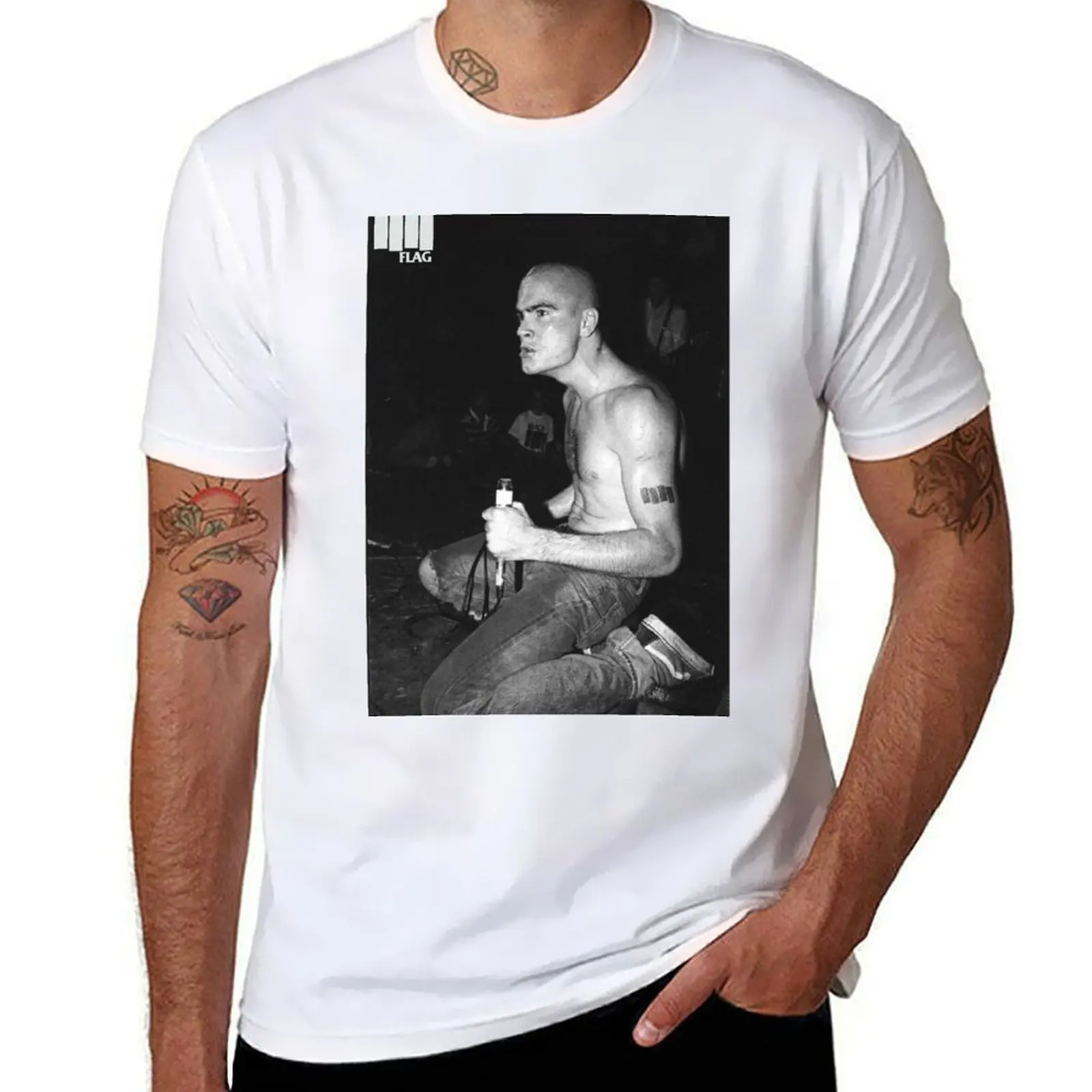 Henry Rollins (Black Flag) in concert T-Shirt man t shirt luxury cotton tshirt 100% T-Shirt
Henry Rollins (Black Flag) in concert T-Shirt man t shirt luxury cotton tshirt 100% T-Shirt