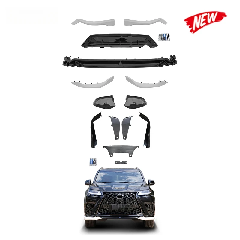 GBT New Den 2024 LX600 Sport Model Front Bumper Lips Upgr Conversion Kit for 2022-On LX 570 Series Accessories
GBT New Den 2024 LX600 Sport Model Front Bumper Lips Upgr Conversion Kit for 2022-On LX 570 Series Accessories