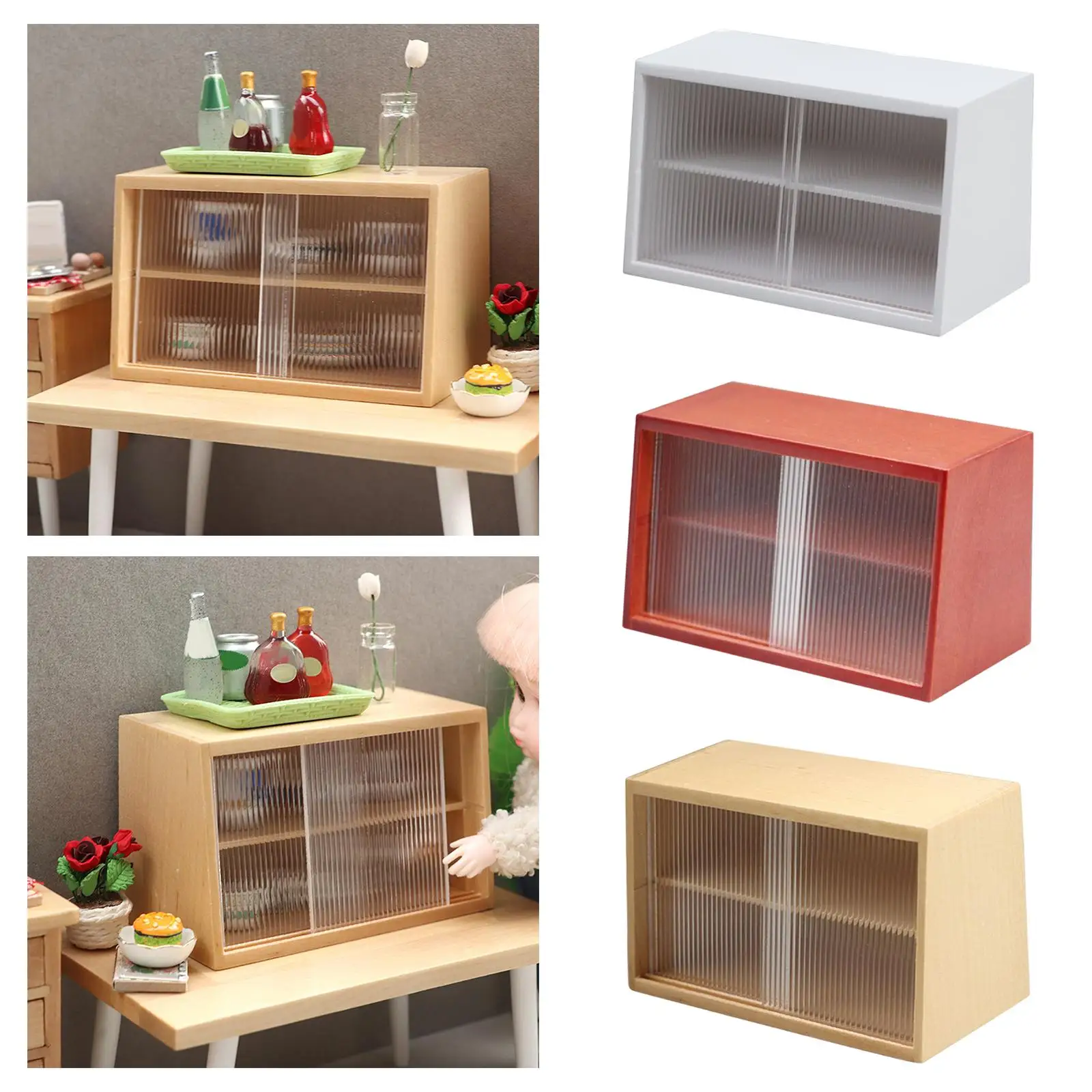 1/12 Scale Dollhouse Miniature Furniture Cake Cabinet Case Shelf for Counter
1/12 Scale Dollhouse Miniature Furniture Cake Cabinet Case Shelf for Counter