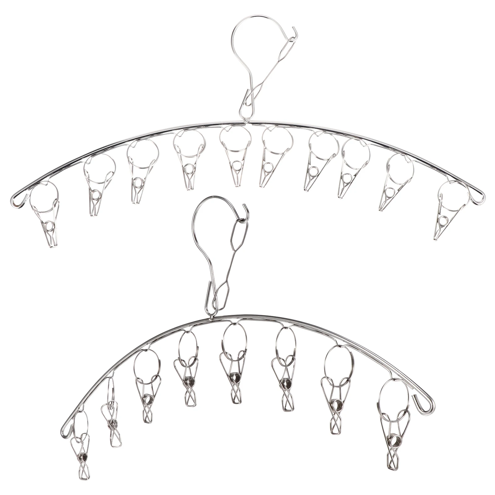 Stainless Steel Sock Hanger Drying Rack Strong Clips Balcony Travel Silver Suitable Underwear Towels Bras Gloves Laundry ganizer
Stainless Steel Sock Hanger Drying Rack Strong Clips Balcony Travel Silver Suitable Underwear Towels Bras Gloves Laundry ganizer