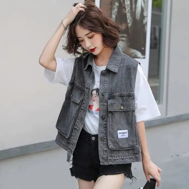 LooseJoker Ladies Denim Vest Women Wear New Slim Joker SleevelessWaistcoat Vest Spring Autumn Comfortable Fashionable CasualCoat
LooseJoker Ladies Denim Vest Women Wear New Slim Joker SleevelessWaistcoat Vest Spring Autumn Comfortable Fashionable CasualCoat