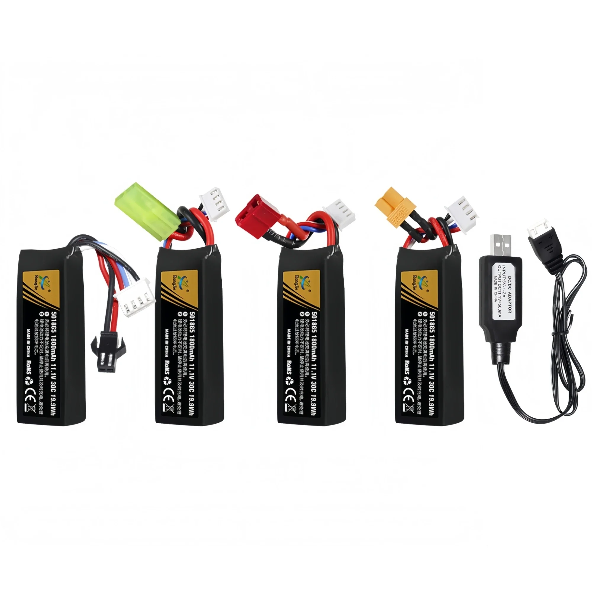 Lipo Battery for Water Gun Airsoft 11.1V 1800mAh with USB charging cable for Soft bullet gun Flashlight Speaker Instrument Toy
Lipo Battery for Water Gun Airsoft 11.1V 1800mAh with USB charging cable for Soft bullet gun Flashlight Speaker Instrument Toy