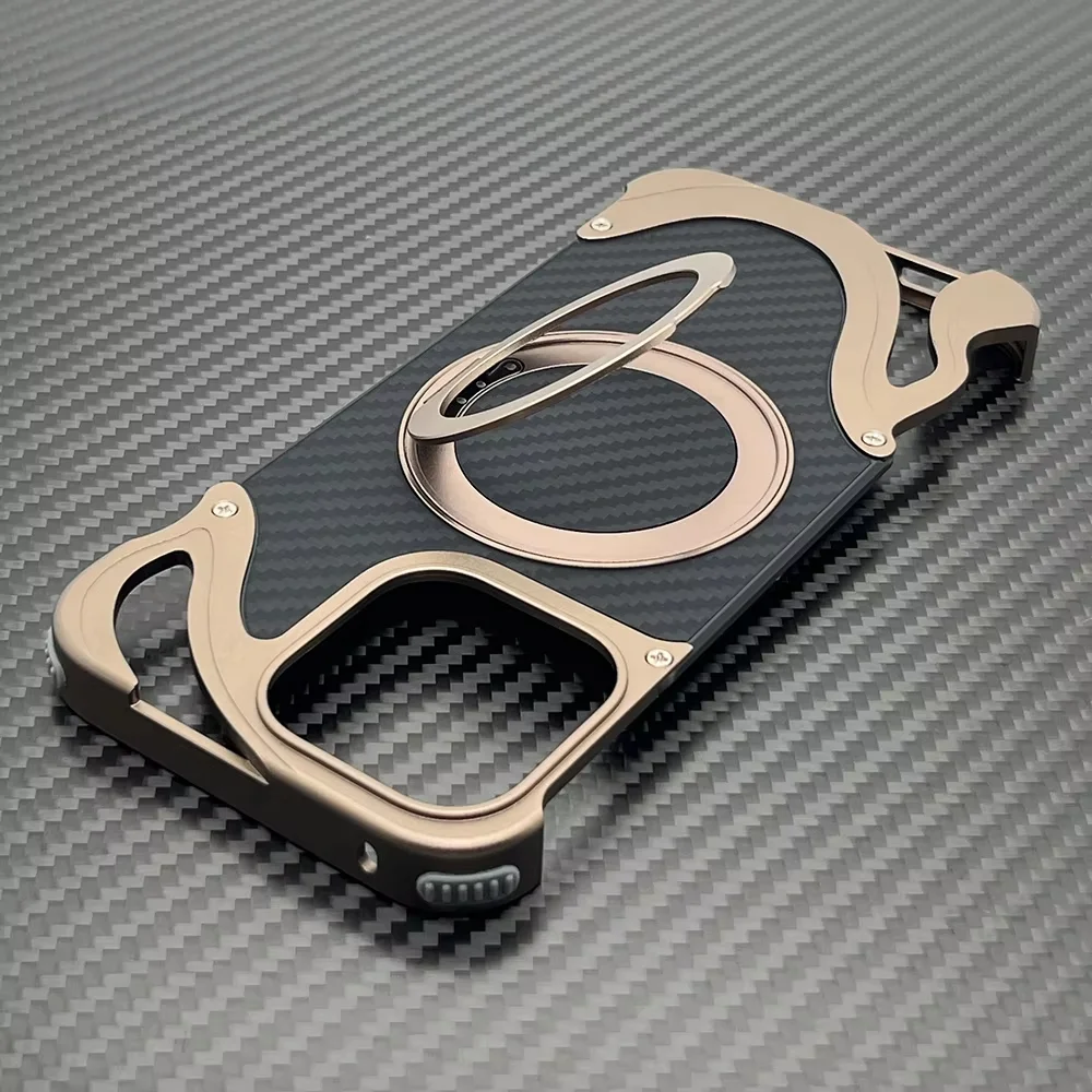 Aramid Fiber Case For iPhone 16 Pro Max Cover Frameless Metal Alloy Funda 14 Pro 15 Carbon Back Skin Built-in 360 Bracket
Aramid Fiber Case For iPhone 16 Pro Max Cover Frameless Metal Alloy Funda 14 Pro 15 Carbon Back Skin Built-in 360 Bracket