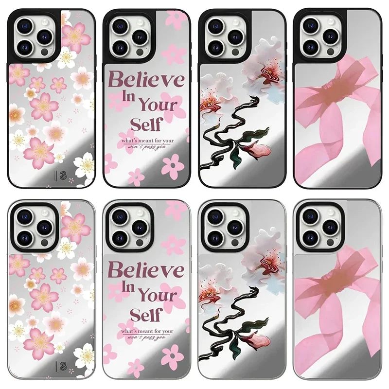 Cherry Blossom Black Silver Border Mirror Protective iPhone Case Cover for 16 15 14 13 12 Pro Max Case
Cherry Blossom Black Silver Border Mirror Protective iPhone Case Cover for 16 15 14 13 12 Pro Max Case