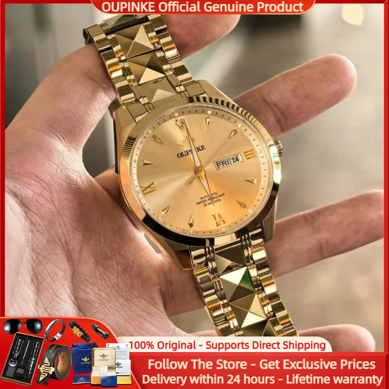 OUPINKE 3306 Men Watch Tungsten Steel Luxury Men Automatic Mechanical Watch Waterproof Sapphire Mirror Brand Men Authentic Watch
OUPINKE 3306 Men Watch Tungsten Steel Luxury Men Automatic Mechanical Watch Waterproof Sapphire Mirror Brand Men Authentic Watch