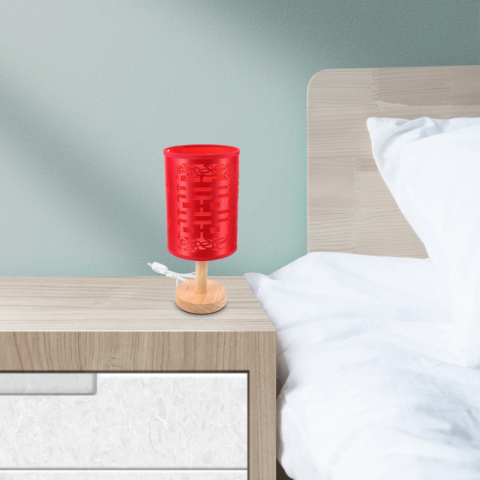 2PCS Wedding Red Lamp Bedside Table Lamps for Bedroom Night Light Chinese Bridal Gift Button Small Desk for Nightstand 
2PCS Wedding Red Lamp Bedside Table Lamps for Bedroom Night Light Chinese Bridal Gift Button Small Desk for Nightstand