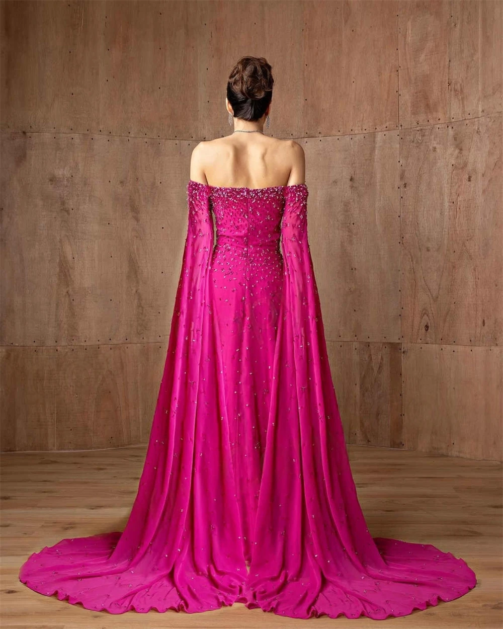 Customized Fashion Jersey Evening Dresses Exquisite Strapless Off the Shoulder Prom Dress Formal Court Train Party Dress
Customized Fashion Jersey Evening Dresses Exquisite Strapless Off the Shoulder Prom Dress Formal Court Train Party Dress