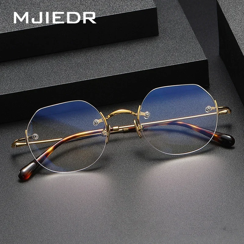 Top Quality Titanium Rimless Optical Glasses Frame Men Women Designer Ultralight Vintage Computer Eyeglasses Brand Eyewear
Top Quality Titanium Rimless Optical Glasses Frame Men Women Designer Ultralight Vintage Computer Eyeglasses Brand Eyewear