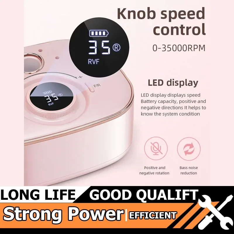 35000 об/мин шлифовальный станок для ногтей, набор инструментов для маникюра со светодиодным дисплеем, малошумная электрическая маникюрная дрель, аксессуары и инструменты для ногтей
35000 об/мин шлифовальный станок для ногтей, набор инструментов для маникюра со светодиодным дисплеем, малошумная электрическая маникюрная дрель, аксессуары и инструменты для ногтей