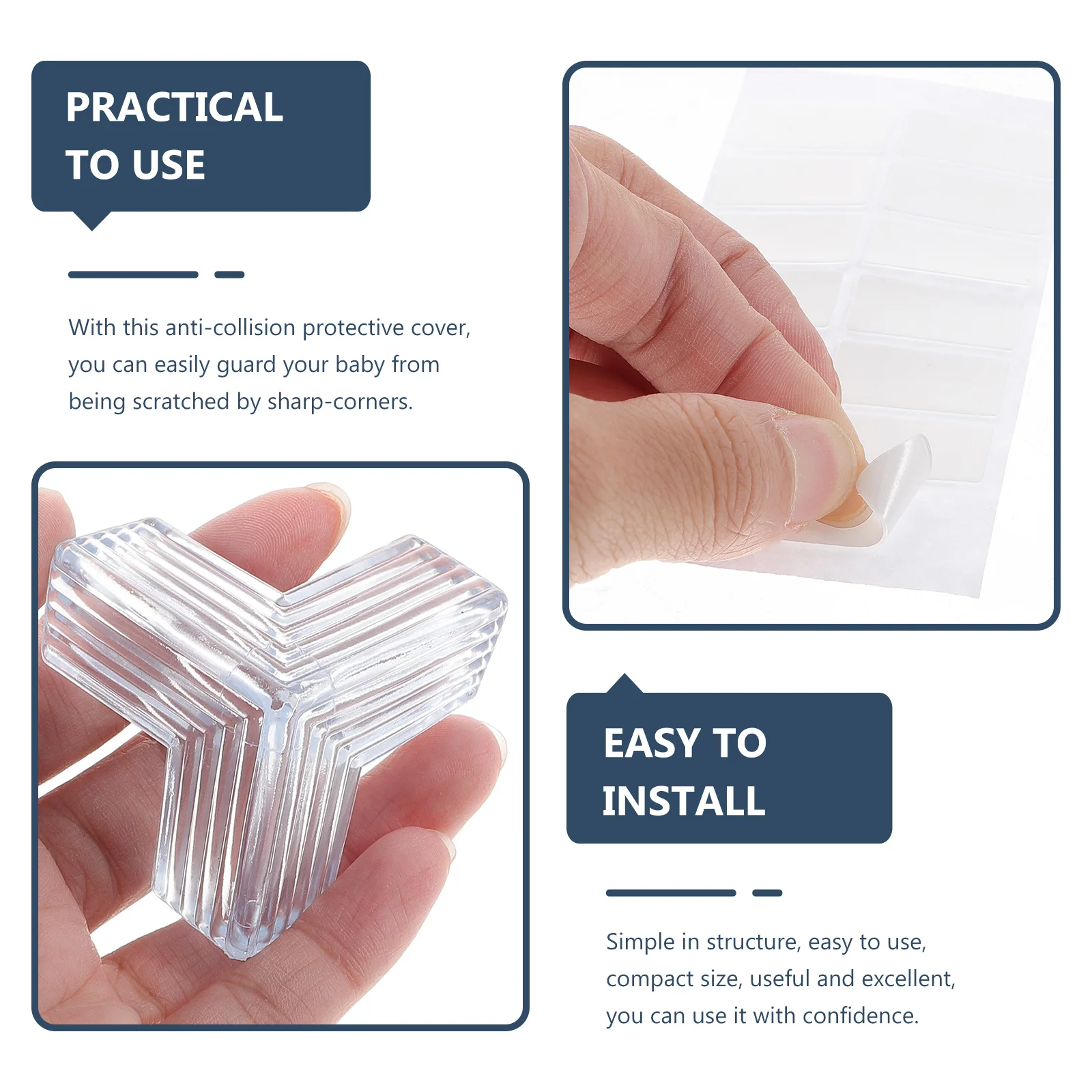 10Pcs Furniture Corner Protector Baby Proof Guard Table Edge Covers Child Safety Bumpers for Home Office School Use
10Pcs Furniture Corner Protector Baby Proof Guard Table Edge Covers Child Safety Bumpers for Home Office School Use