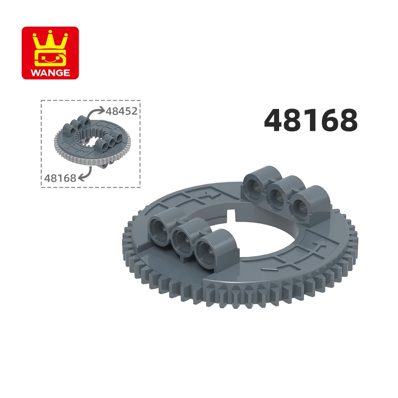 Wange 48161 100 г/14 шт., 56 зубьев, строительные блоки, цветные аксессуары Moc, совместимые с кирпичом, детские игрушки «сделай сам»
Wange 48161 100 г/14 шт., 56 зубьев, строительные блоки, цветные аксессуары Moc, совместимые с кирпичом, детские игрушки «сделай сам»