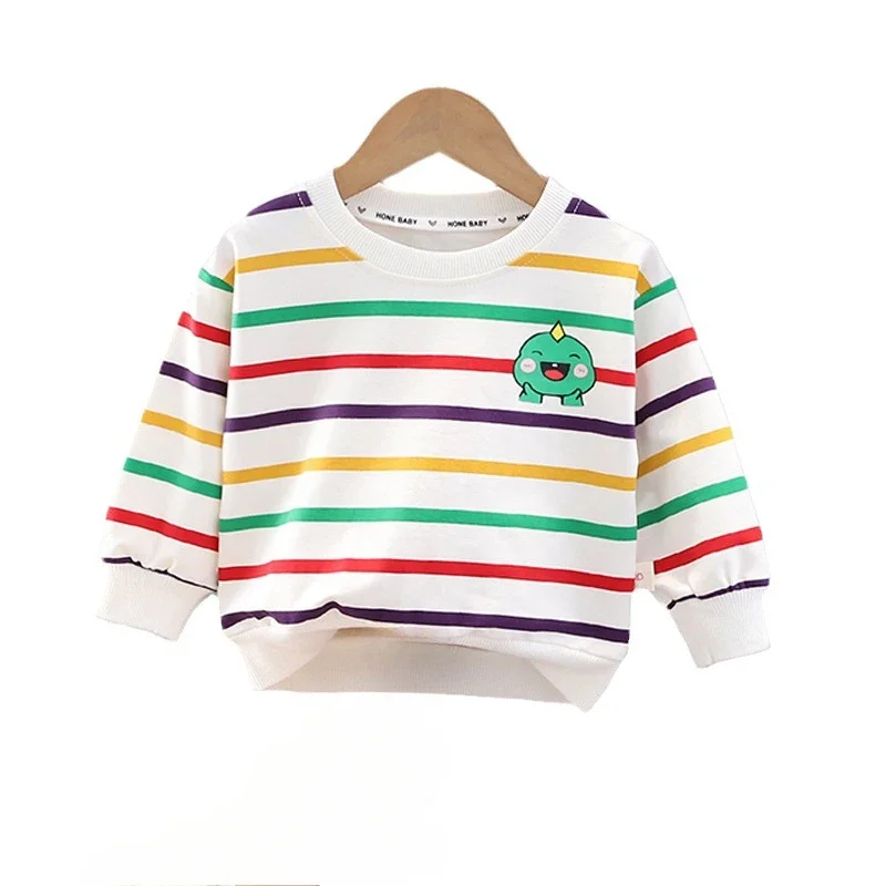 New Spring Autumn Baby Boys Clothes Children Long Sleeved Striped T-Shirt Kids Girls Clothing Toddler Casual Cotton Costume
New Spring Autumn Baby Boys Clothes Children Long Sleeved Striped T-Shirt Kids Girls Clothing Toddler Casual Cotton Costume