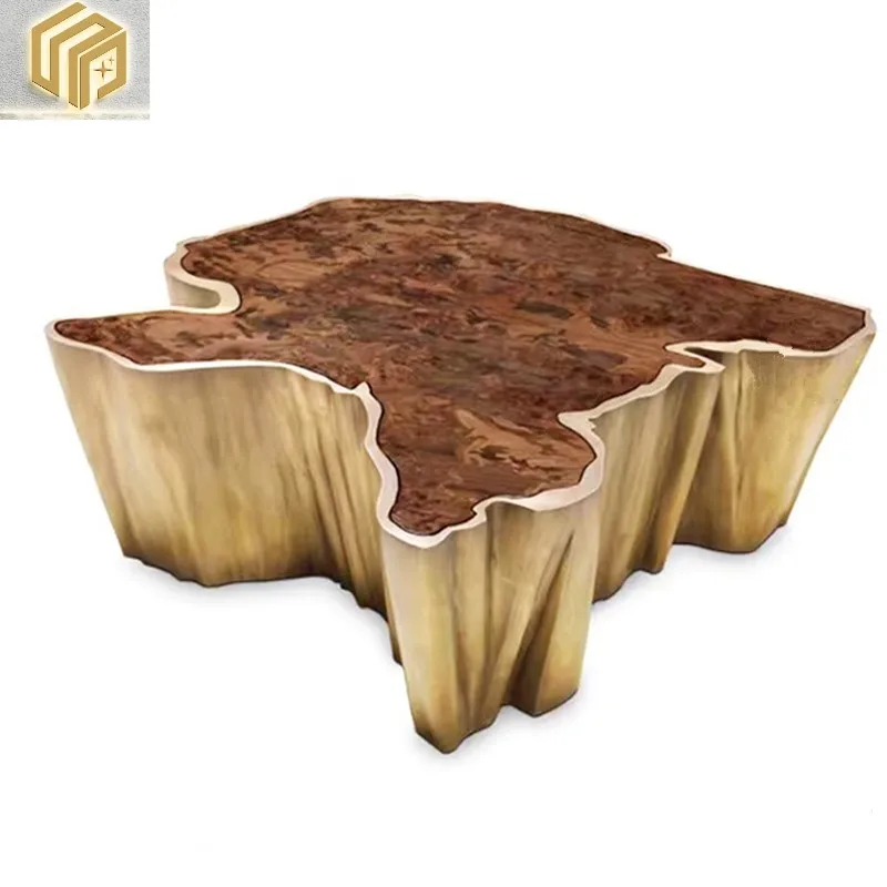 European post-modern stainless steel gold-plated profiled tea table Creative hotel designer Metal tea table
European post-modern stainless steel gold-plated profiled tea table Creative hotel designer Metal tea table