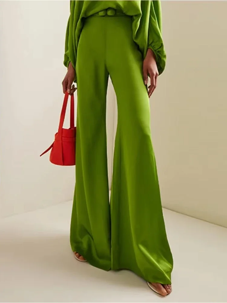Beautyblue Traf Women's Pants High Waist Green Trousers New Spring Split-Joint Loose Wide Leg Pant Streetwear Casual Bottoms
Beautyblue Traf Women's Pants High Waist Green Trousers New Spring Split-Joint Loose Wide Leg Pant Streetwear Casual Bottoms