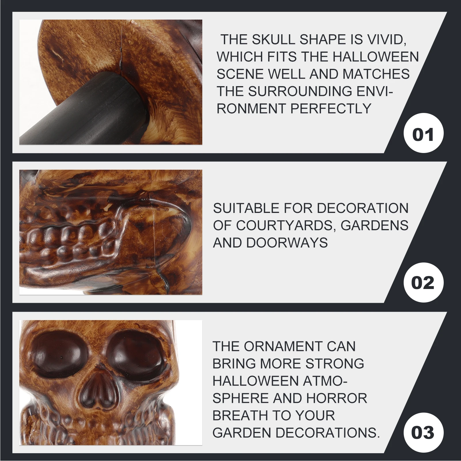 5pcs Abs Skull Decor Halloween Lawn Lamp Accessory Garden Gadgets Gothic Car Horror Breath Festive Atmosphere Yard Light L
5pcs Abs Skull Decor Halloween Lawn Lamp Accessory Garden Gadgets Gothic Car Horror Breath Festive Atmosphere Yard Light L