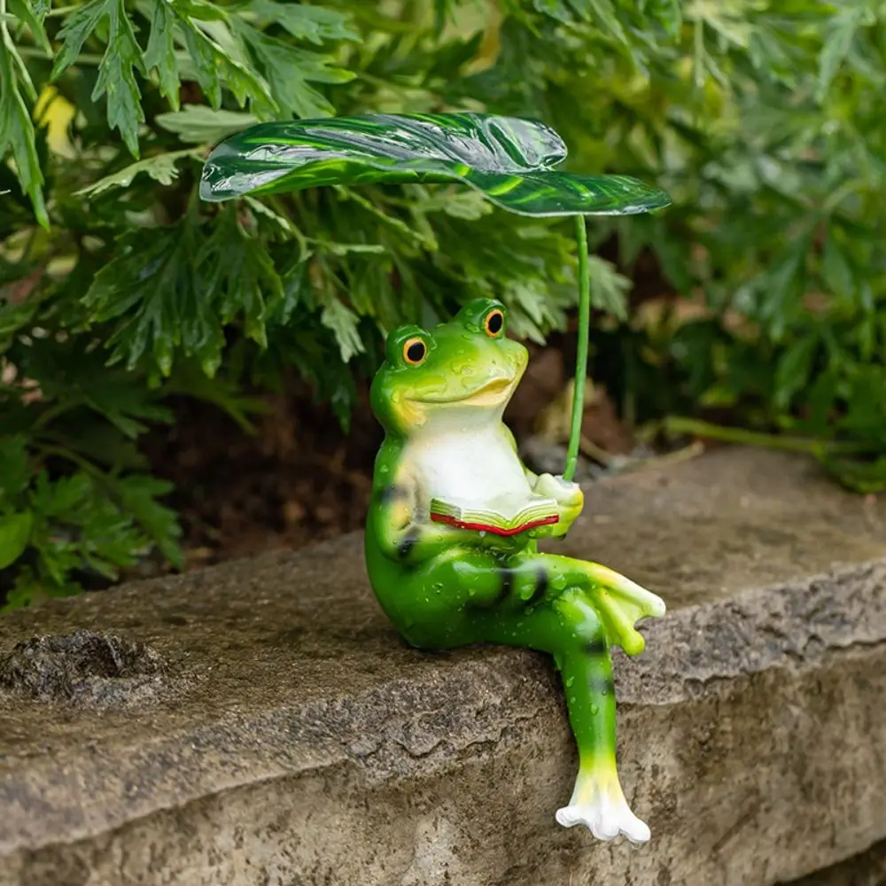 Crafts Resin Frog Figurine Cartoon Cute Garden Frog Statue with Leaf Realistic Frog Ornament Decor Fish Tank
Crafts Resin Frog Figurine Cartoon Cute Garden Frog Statue with Leaf Realistic Frog Ornament Decor Fish Tank