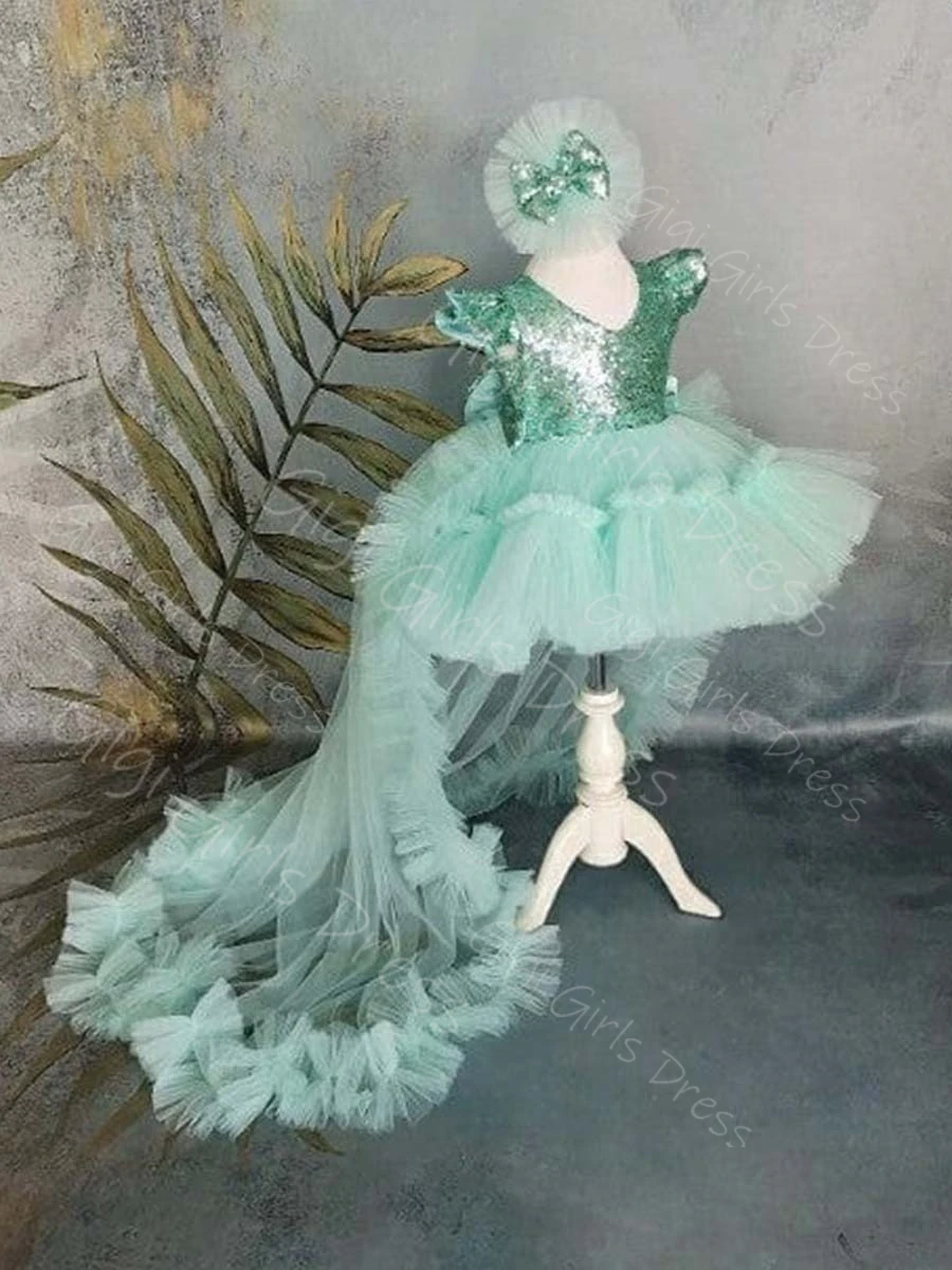 Мятно-зеленое платье для девочек на день рождения, тюлевое платье длиной до колена с рюшами на рукавах и блестками, со съемным шлейфом/бантом на заказ
Мятно-зеленое платье для девочек на день рождения, тюлевое платье длиной до колена с рюшами на рукавах и блестками, со съемным шлейфом/бантом на заказ