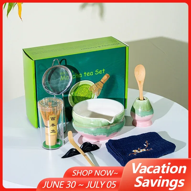 4/8PCS Matcha Tea Set Safe Bamboo Brush Teaspoon Whisk Holder Matcha Tea-Making Teaware Kit with Gift Box for Tea Lovers
4/8PCS Matcha Tea Set Safe Bamboo Brush Teaspoon Whisk Holder Matcha Tea-Making Teaware Kit with Gift Box for Tea Lovers