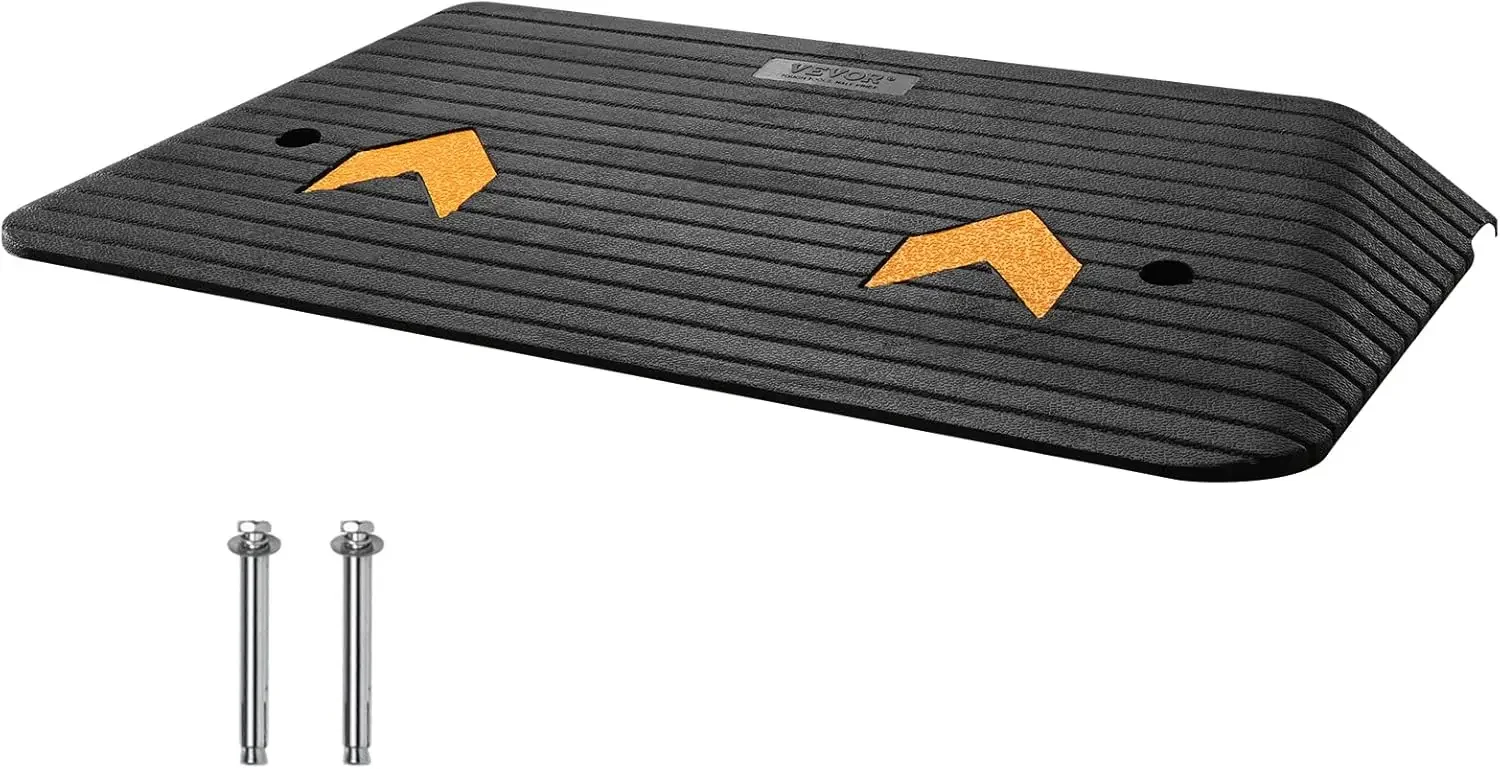 Upgraded Rubber Threshold Ramp, 3" Rise Door Ramp with 1 Channel, Natural Rubber Car Ramp with Non-Slip
Upgraded Rubber Threshold Ramp, 3" Rise Door Ramp with 1 Channel, Natural Rubber Car Ramp with Non-Slip
