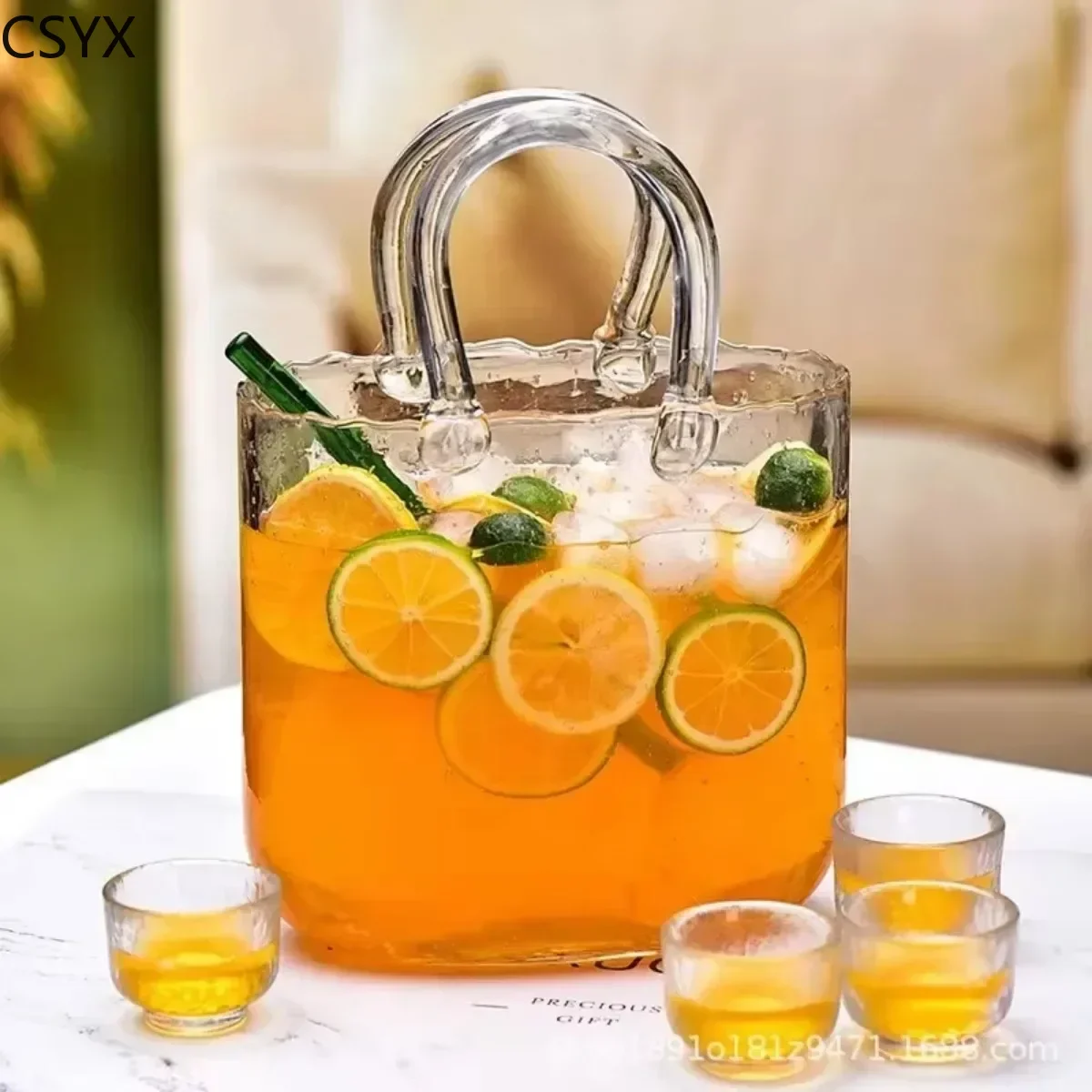 Ins Creative Vase Large Capacity Juice Glass Cup Water Raised Flower Arrangemen Handbag Glass Vase Fish Farming Vases Decoration
Ins Creative Vase Large Capacity Juice Glass Cup Water Raised Flower Arrangemen Handbag Glass Vase Fish Farming Vases Decoration