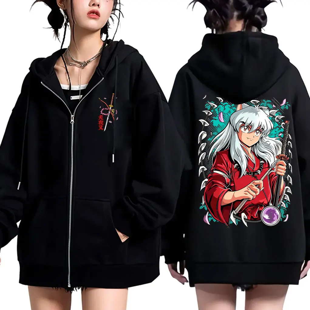 Anime Inuyasha Zipper Hoodie Men Women Manga Casual Oversized Zip Up Jacket Men's Fashion Funny Cartoon Zip Up Sweatshirt Coat
Anime Inuyasha Zipper Hoodie Men Women Manga Casual Oversized Zip Up Jacket Men's Fashion Funny Cartoon Zip Up Sweatshirt Coat