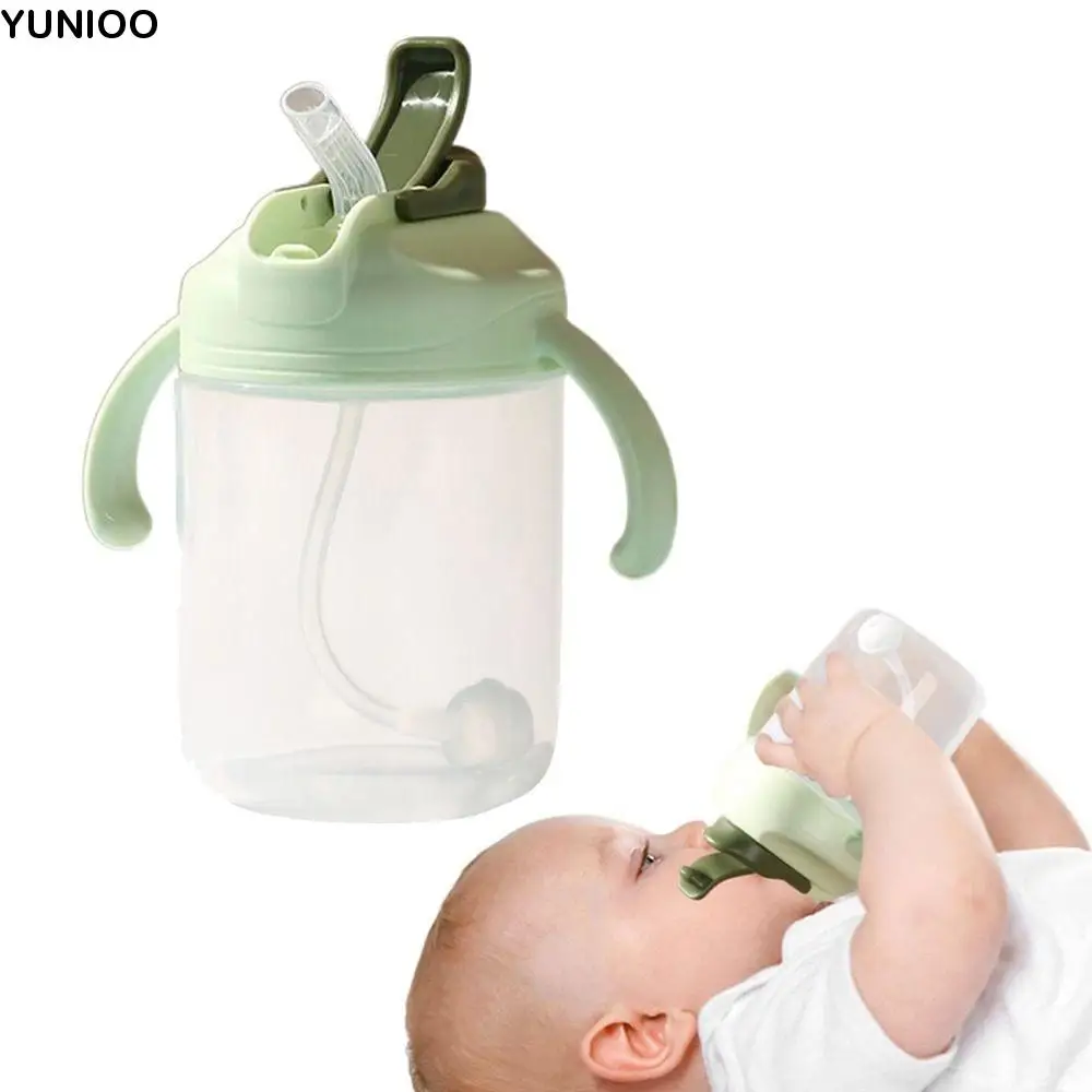 Leak-proof Toddler Water Bottle Portable Drop-resistant Learning Water Container Double Use Dual Handle Baby Straw Drinking Cup
Leak-proof Toddler Water Bottle Portable Drop-resistant Learning Water Container Double Use Dual Handle Baby Straw Drinking Cup