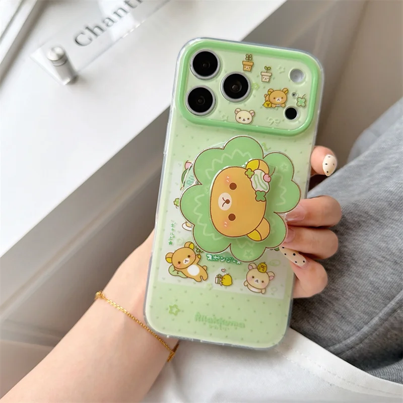 Kawaii Green Rilakkuma Print For MagSafe Phone Case For iPhone 15 16 17 Pro Max With Bear Stand Shockproof Cover fashion phone c
Kawaii Green Rilakkuma Print For MagSafe Phone Case For iPhone 15 16 17 Pro Max With Bear Stand Shockproof Cover fashion phone c