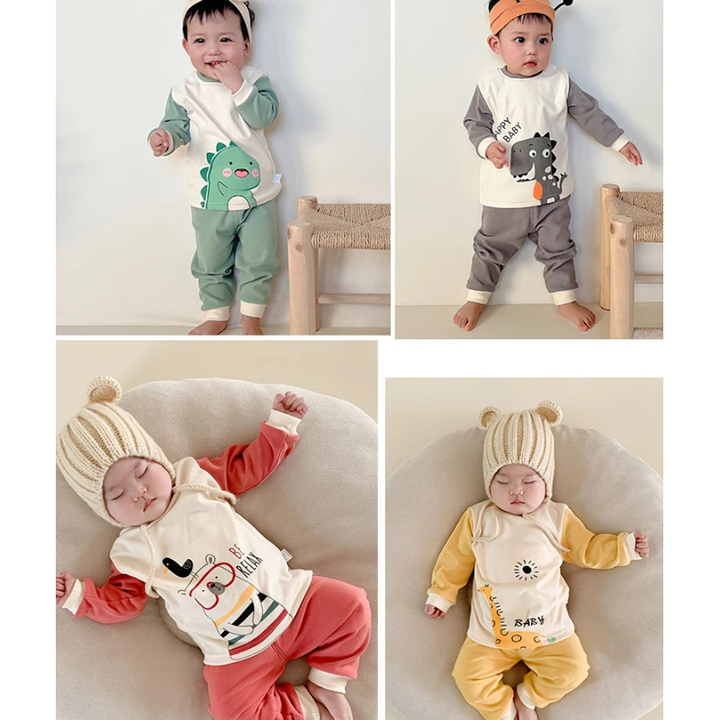 Children Dinosaur Printed De Long Thermal Underwear Sets Winter Newborn Infant Baby Two Piece Warm Baby Clothes Sleepwear 0-36m
Children Dinosaur Printed De Long Thermal Underwear Sets Winter Newborn Infant Baby Two Piece Warm Baby Clothes Sleepwear 0-36m