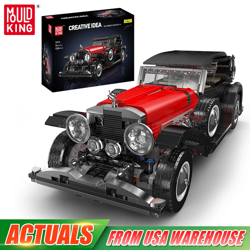 Mould King 10114 Technical Car Toys The Vintage Car Building Block Assembly Classical Car Brick Set Kids Christmas Gift
Mould King 10114 Technical Car Toys The Vintage Car Building Block Assembly Classical Car Brick Set Kids Christmas Gift