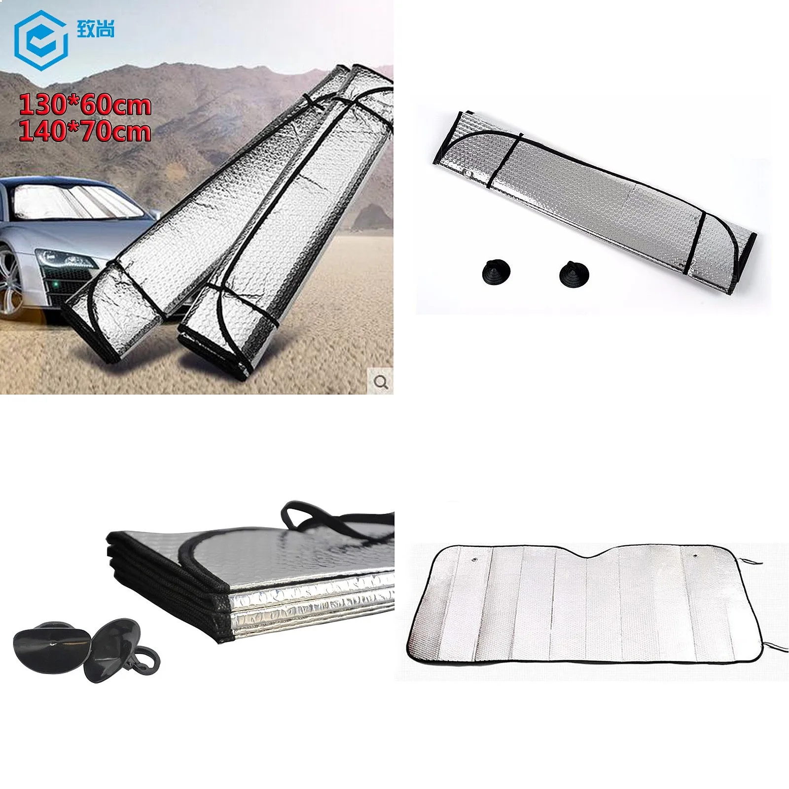 Car Windshield Sun Shade Double Sided Aluminum Foil Bubble 140x70cm Heat Insulation
Car Windshield Sun Shade Double Sided Aluminum Foil Bubble 140x70cm Heat Insulation