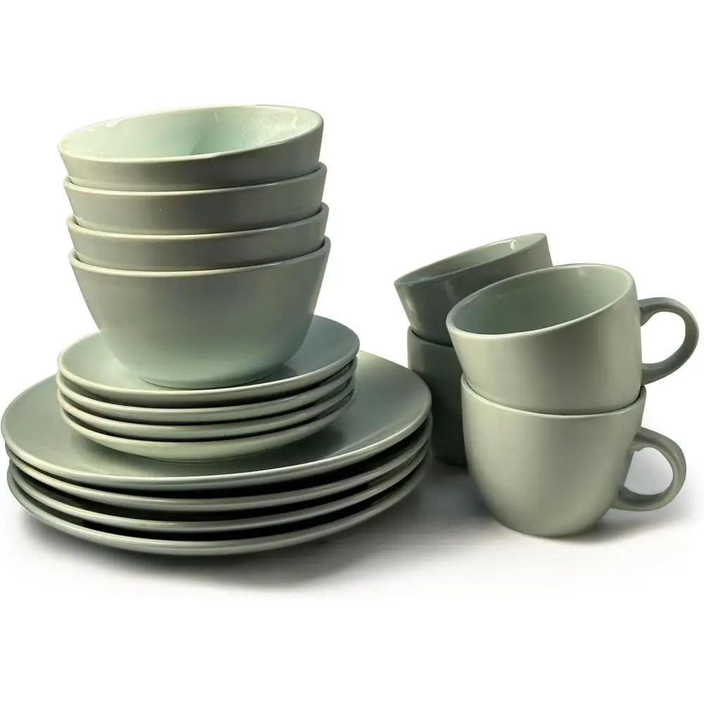 16-Piece Khakee Ceramic Dinner Set – Stoneware Plates, Bowls & Mugs – Modern Solid Colour Tableware for 4 – Microwave & Dishwash
16-Piece Khakee Ceramic Dinner Set – Stoneware Plates, Bowls & Mugs – Modern Solid Colour Tableware for 4 – Microwave & Dishwash