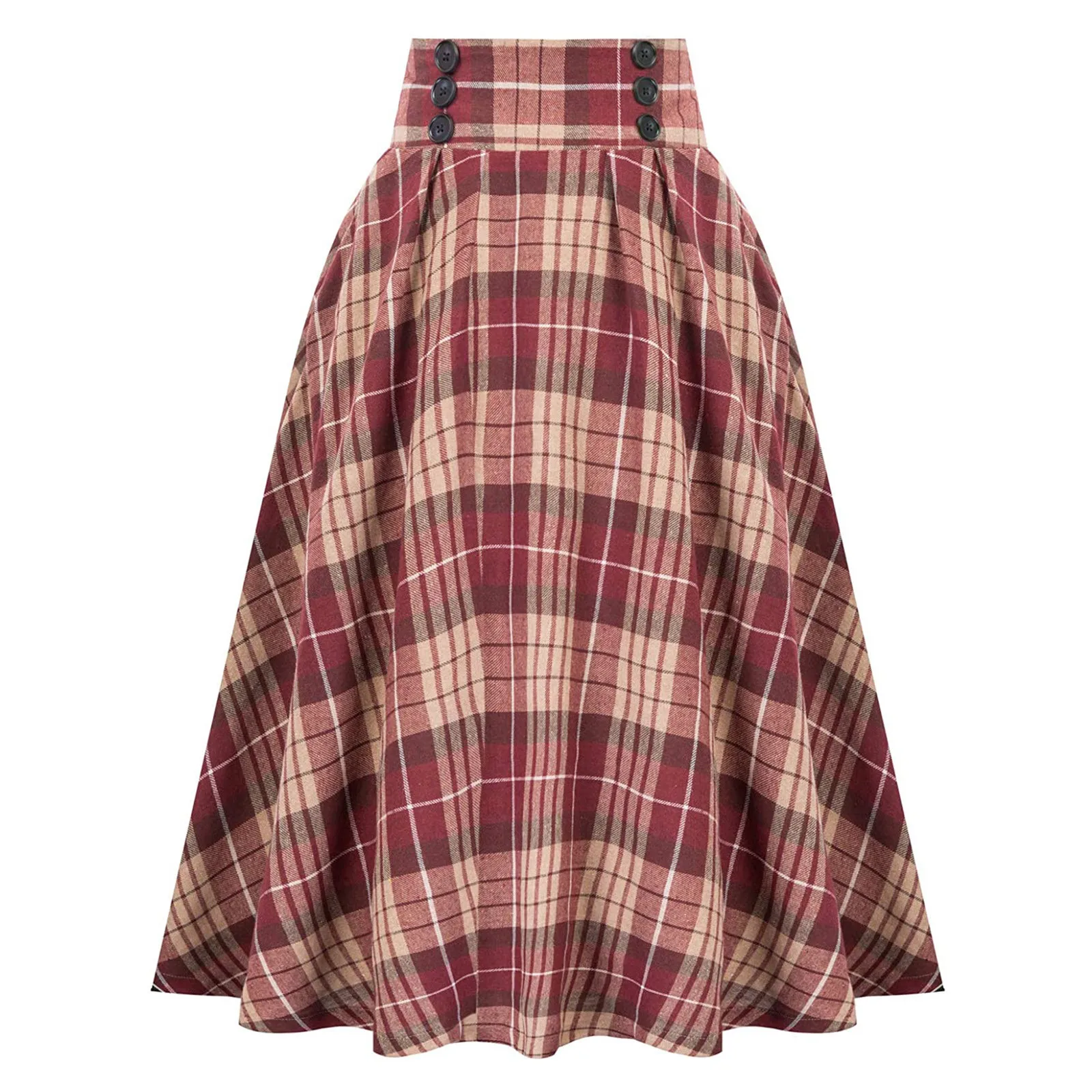Women Skirt Fashion Casual Plaid Skirtwith Pockets Vintage High Waist Pleated Skirt Carnival Luxury Faldas Vintage Skirts
Women Skirt Fashion Casual Plaid Skirtwith Pockets Vintage High Waist Pleated Skirt Carnival Luxury Faldas Vintage Skirts