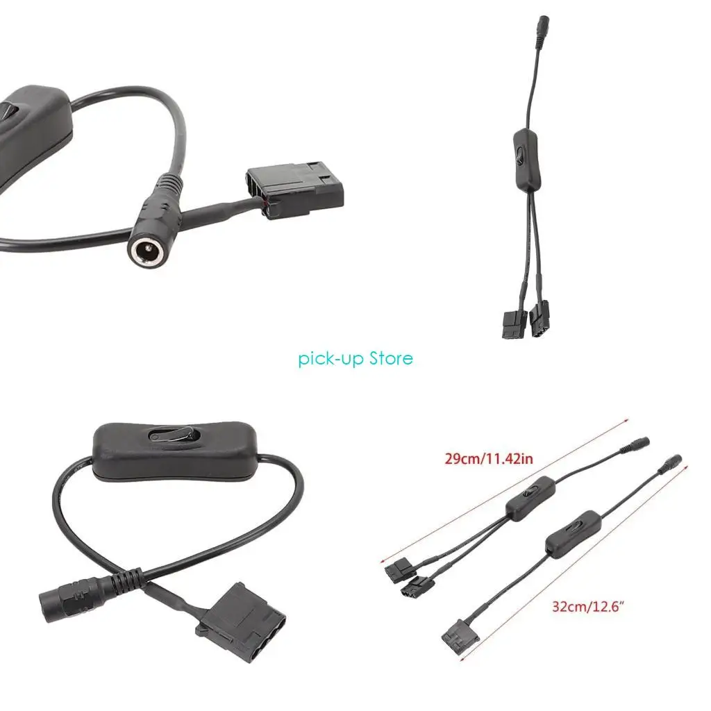 Q5WA Reliable DC5.5x2.1mm to 4Pin for Power Adapter Cable for Powering PC Fans
Q5WA Reliable DC5.5x2.1mm to 4Pin for Power Adapter Cable for Powering PC Fans