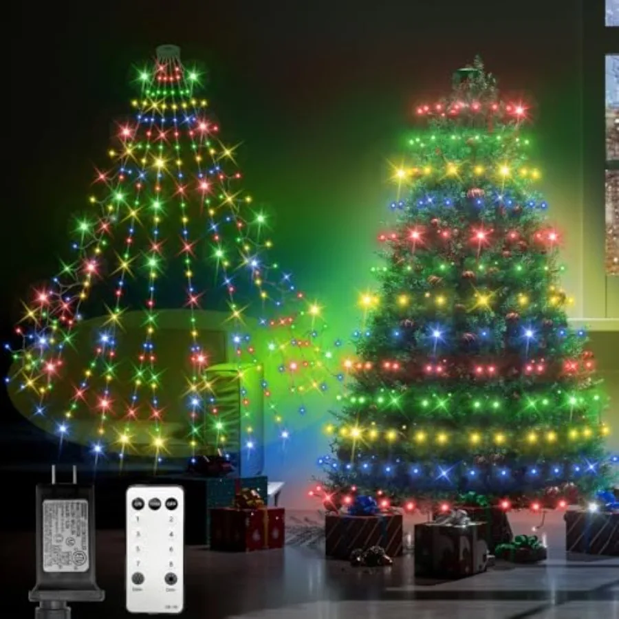 Christmas Tree Lights644Leds 9.9Ft 14 Lines Forked Christmas Lights with 8 Modes and Timer Dimmable Cascading Christmas Tree Li
Christmas Tree Lights644Leds 9.9Ft 14 Lines Forked Christmas Lights with 8 Modes and Timer Dimmable Cascading Christmas Tree Li