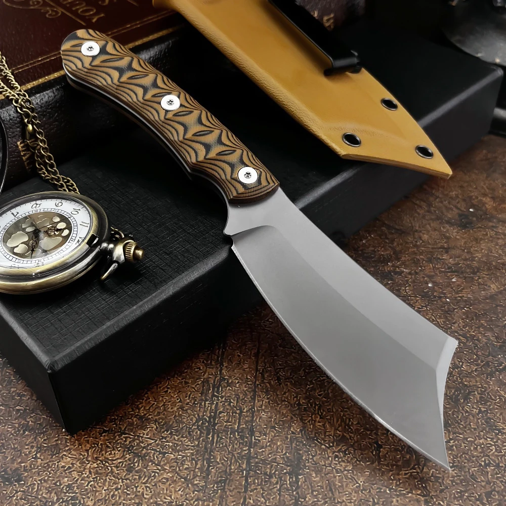 Full-Tang Fixed Blade Survival Knife 8Cr13MoV Steel & G10 Handle Outdoor Tactical Military Knives for Hunting and Camping
Full-Tang Fixed Blade Survival Knife 8Cr13MoV Steel & G10 Handle Outdoor Tactical Military Knives for Hunting and Camping