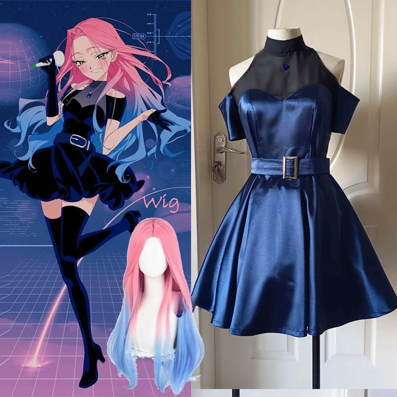 Anime Alien Stage Cosplay Mizi Wig Pink Gradient Blue Purple Long Hair Women Sexy Dress Halloween Party Cosplay Costume
Anime Alien Stage Cosplay Mizi Wig Pink Gradient Blue Purple Long Hair Women Sexy Dress Halloween Party Cosplay Costume