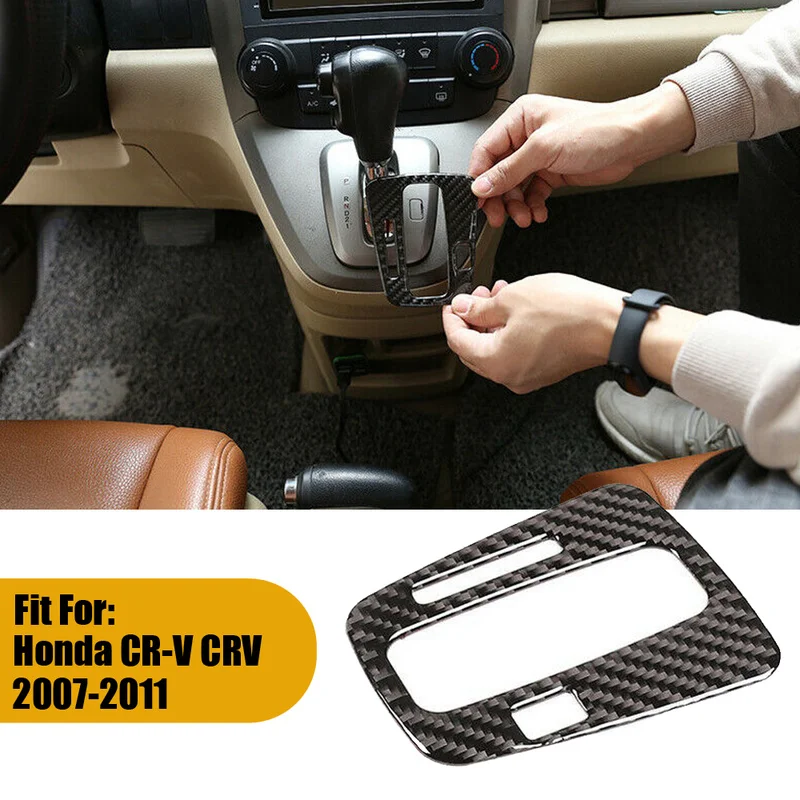 2pcs Car Console Gear Shift Panel Cover Trims Carbon Fiber Console Decor Cap Car Accessories Interior for Honda CR-V CRV 2007-11
2pcs Car Console Gear Shift Panel Cover Trims Carbon Fiber Console Decor Cap Car Accessories Interior for Honda CR-V CRV 2007-11
