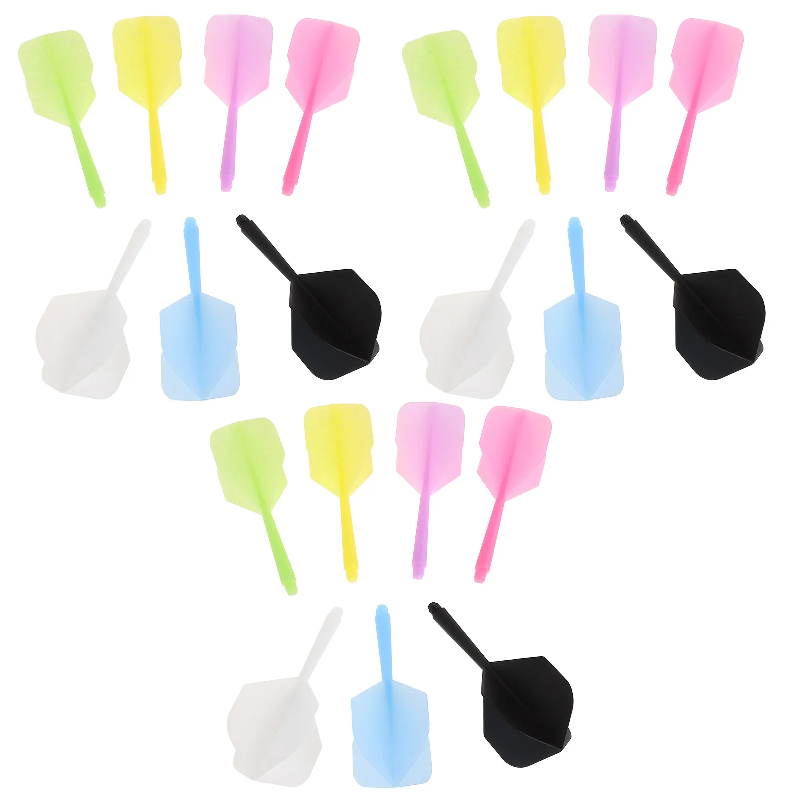 21pcs Integrated Shaft And Flights Lightweight Flight Set Plastic Flights Shaft Shaft Flight Set Replacement Accessories
21pcs Integrated Shaft And Flights Lightweight Flight Set Plastic Flights Shaft Shaft Flight Set Replacement Accessories