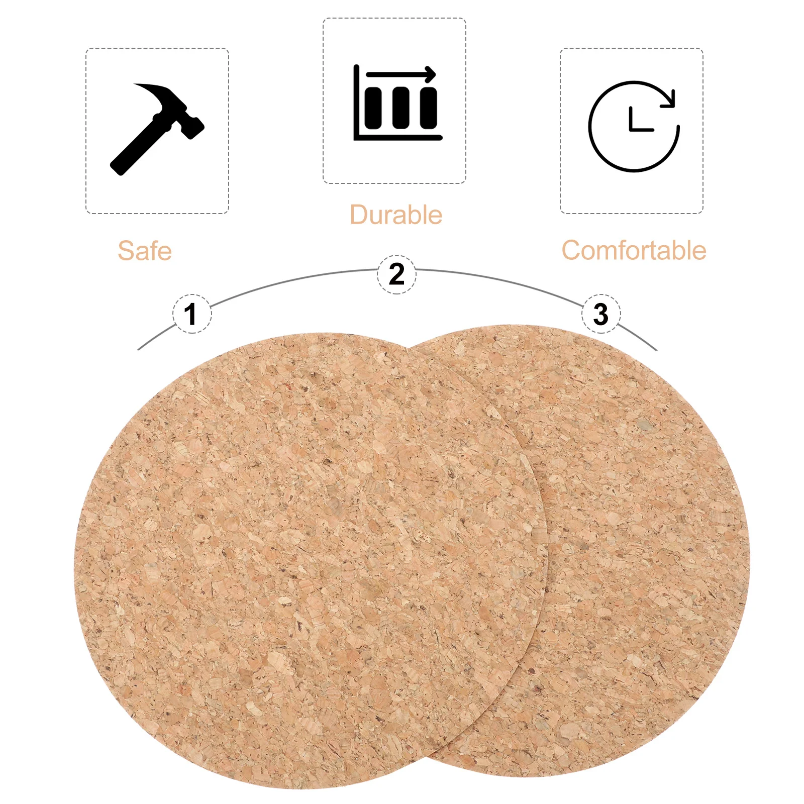 2pcs Natural Cork Mouse Mat Dual-Sided Smooth Anti-Slip For Gaming Office Work Laptop Desktop Small Round Mousepad Comfortable
2pcs Natural Cork Mouse Mat Dual-Sided Smooth Anti-Slip For Gaming Office Work Laptop Desktop Small Round Mousepad Comfortable