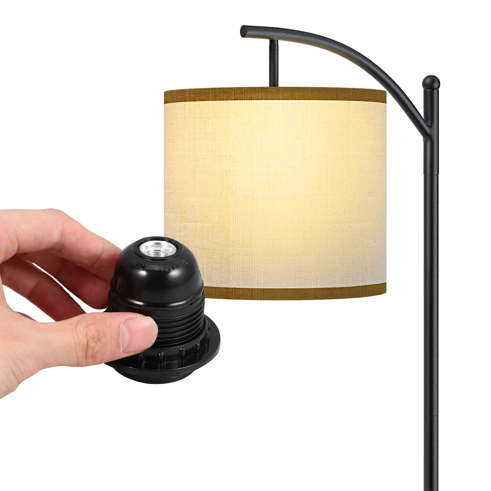 5Pcs E27 Lamp Holders Light Bulb Sockets 10mm Threaded Base Self-locking Table Lamps Floor Light Parts Household Socket
5Pcs E27 Lamp Holders Light Bulb Sockets 10mm Threaded Base Self-locking Table Lamps Floor Light Parts Household Socket