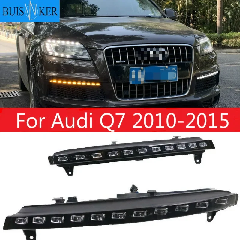 2Pcs LED DRL For Audi Q7 2010 2011 2012 2013 2014 2015 Dynamic Yellow Turn Signal Daytime Running Light Fog Lamp
2Pcs LED DRL For Audi Q7 2010 2011 2012 2013 2014 2015 Dynamic Yellow Turn Signal Daytime Running Light Fog Lamp
