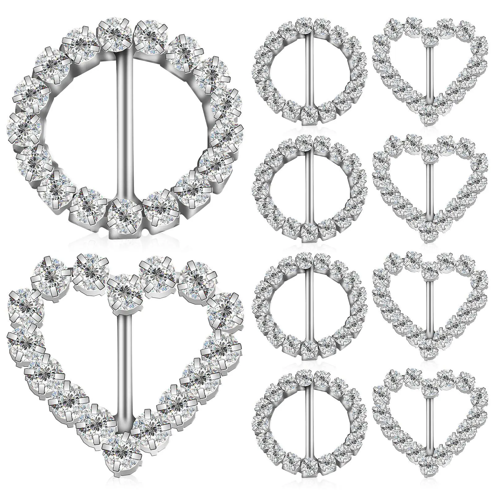 10 pcs Rhinestone Buckle Copper Shoe Embellishments Belt Wedding Craft Slide Ribbon Bow DIY Decorations Metal Fastener Round
10 pcs Rhinestone Buckle Copper Shoe Embellishments Belt Wedding Craft Slide Ribbon Bow DIY Decorations Metal Fastener Round