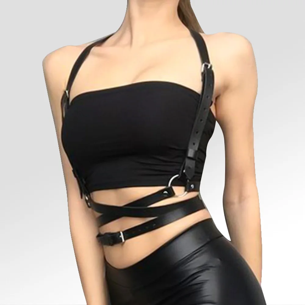 Women Sexy Chest Harness Belts Adjustable Body Bondage Corset Leather Straps Lingerie Gothic Punk Clothing Accessories
Women Sexy Chest Harness Belts Adjustable Body Bondage Corset Leather Straps Lingerie Gothic Punk Clothing Accessories