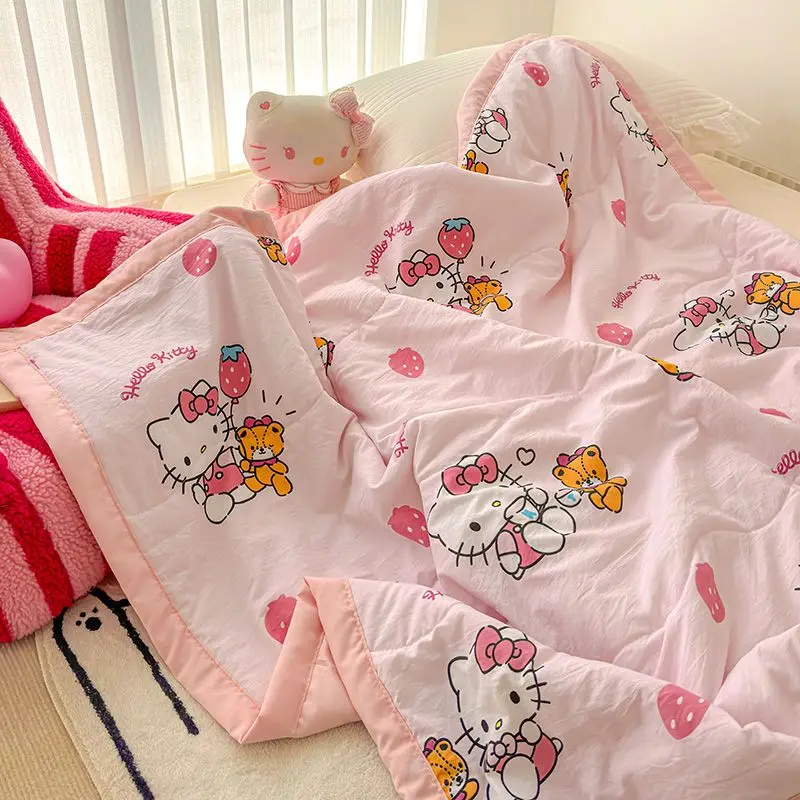 Sanrio, Hello Kitty Cinnamoroll аниме кавайное летнее мягкое одеяло из хлопка, милое одеяло My Melody с кондиционером, подарки
Sanrio, Hello Kitty Cinnamoroll аниме кавайное летнее мягкое одеяло из хлопка, милое одеяло My Melody с кондиционером, подарки