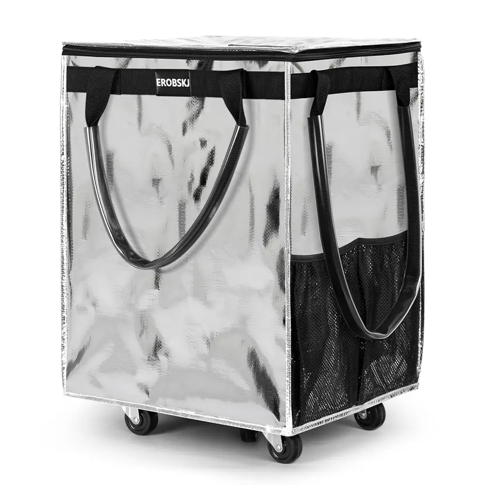 Reusable Grocery Bag On Wheels, Foldable Rolling Tote,66 Lbs Acity Shopping Trolley,Zipper Clouser Shopping Bag With Wheels For
Reusable Grocery Bag On Wheels, Foldable Rolling Tote,66 Lbs Acity Shopping Trolley,Zipper Clouser Shopping Bag With Wheels For
