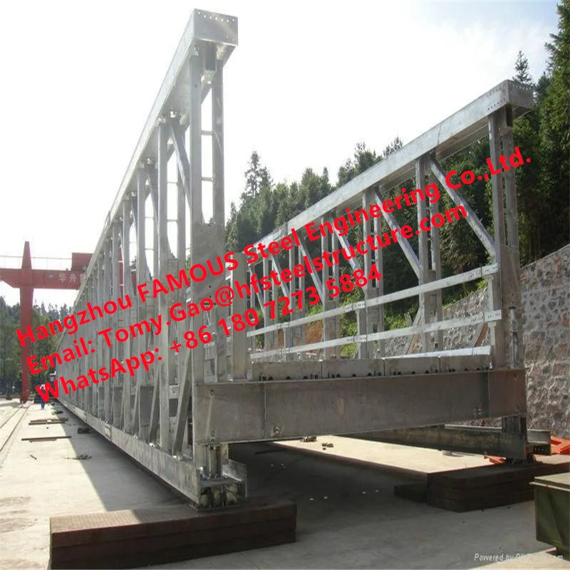Chinese Steel Bailey Bridge Supplier Single Lane HD200 Type Galvanized Modular Galvanized Bridge
Chinese Steel Bailey Bridge Supplier Single Lane HD200 Type Galvanized Modular Galvanized Bridge