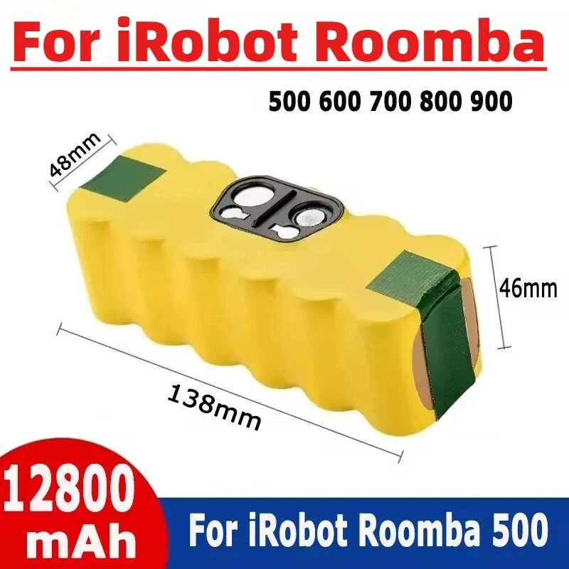 14.4V 5000mAh for iRobot Roomba 500 600 700 800 900 Series Vacuum Cleaner Battery
14.4V 5000mAh for iRobot Roomba 500 600 700 800 900 Series Vacuum Cleaner Battery