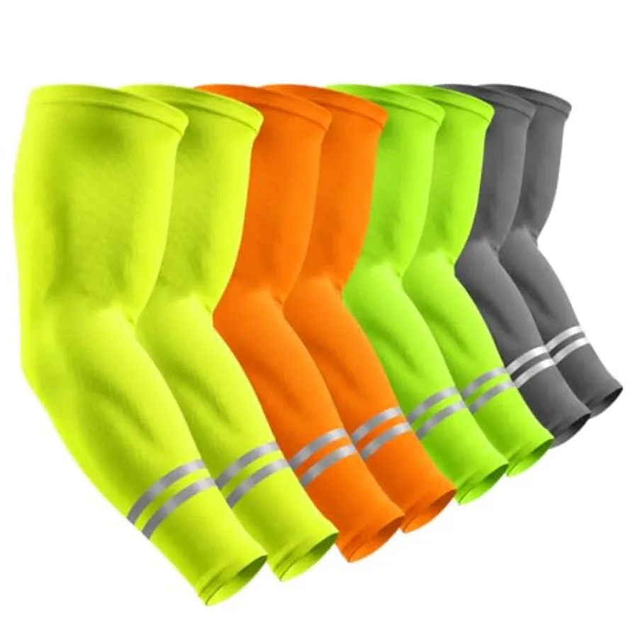 Geyoga 4 Pairs Sun Protection Arm Sleeves for Men Women Reflective UV Protective Arm Cover for Basketball Outdoor Sports
Geyoga 4 Pairs Sun Protection Arm Sleeves for Men Women Reflective UV Protective Arm Cover for Basketball Outdoor Sports