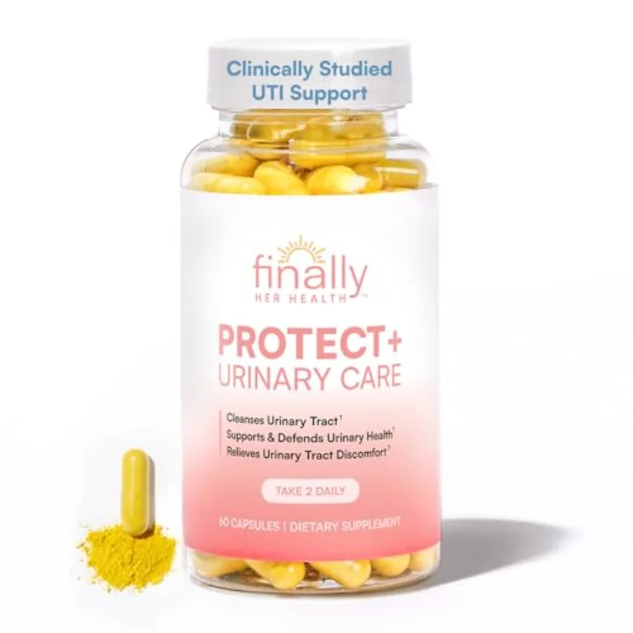 Protect+ Urinary Care Supplement for Women Fast UTI Support and Prevention Clinical Strength Formula with D-Mannose Cleanse and
Protect+ Urinary Care Supplement for Women Fast UTI Support and Prevention Clinical Strength Formula with D-Mannose Cleanse and