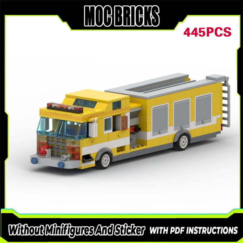 Модель городской пожарной машины MOC из строительных блоков, желтая, модульная, технологичная, детский подарок на праздник, набор для сборки игрушек
Модель городской пожарной машины MOC из строительных блоков, желтая, модульная, технологичная, детский подарок на праздник, набор для сборки игрушек